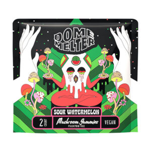 dome melter magic mushies mushroom gummies 2ct sour watermelon