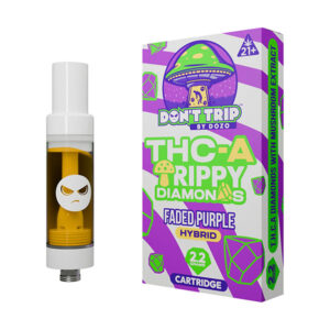 dozo dont trip thca trippy diamonds 2.2g cartridge faded purple