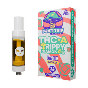 dozo dont trip thca trippy diamonds 2.2g cartridge fryd og