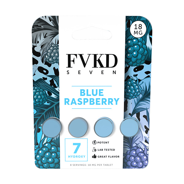 fvkd seven 18mg 4ct tablets blue raspberry