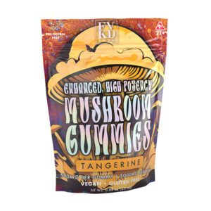 fvkd shrm mushroom gummies 5000mg 10ct tangerine