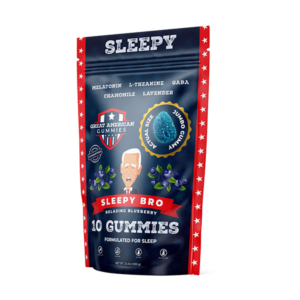 great american gummies 10ct sleepy sleepy bro