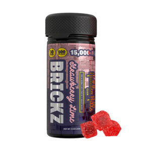 hidden hills heady blend 15000mg 30ct brickz gummies strawberry lime