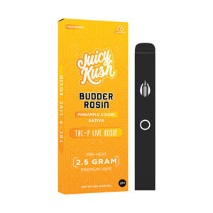 juicy kush budder rosin thcp 2.5g disposable pineapple cough