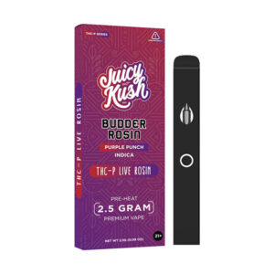 juicy kush budder rosin thcp 2.5g disposable purple punch