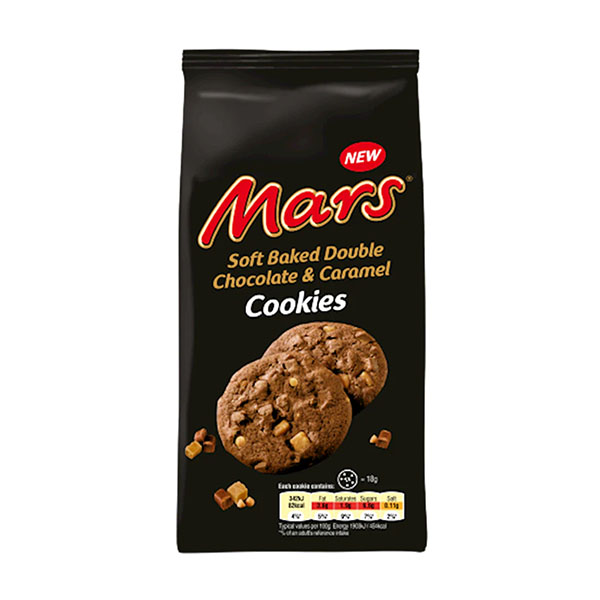 mars soft baked double chocolate caramel cookies