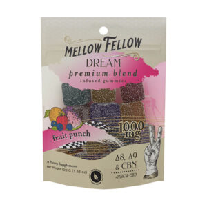 mellow fellow 1000mg gummies dream fruit punch