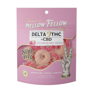 mellow fellow d9 800mg ring gummies strawberry