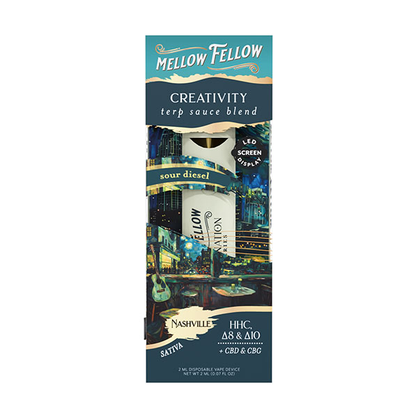 mellow fellow destinations 2g dispposable creativity nashville sour diesel