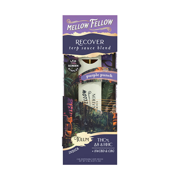 mellow fellow destinations 2g dispposable recover tulum purple punch