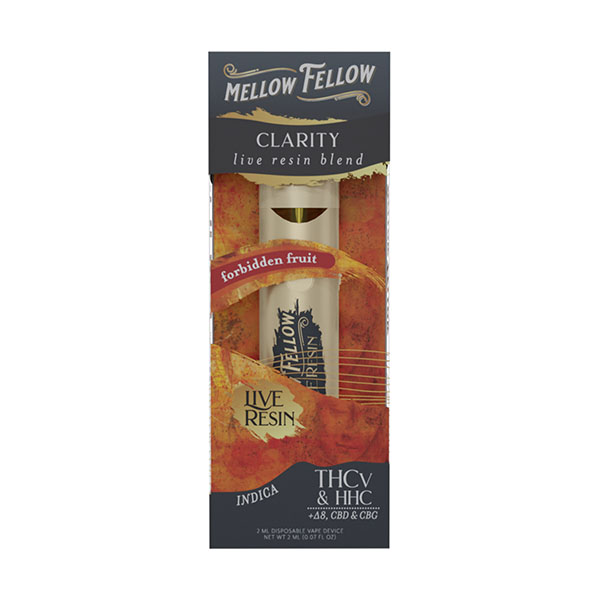 mellow fellow live resin 2g disposable clarity forbidden fruit