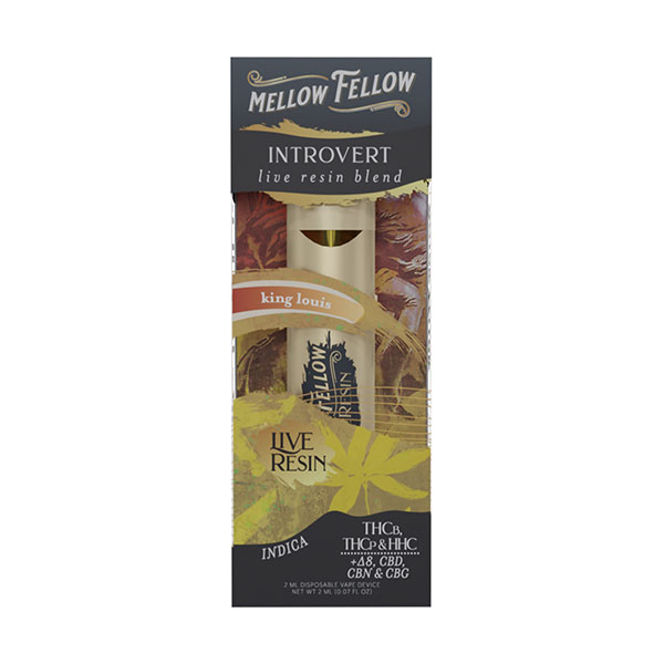 mellow fellow live resin 2g disposable introvert king louis