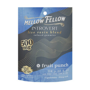 mellow fellow live resin 500mg gummies introvert fruit punch