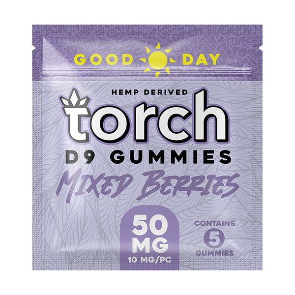 torch d9 50mg 5ct gummies mixed berries