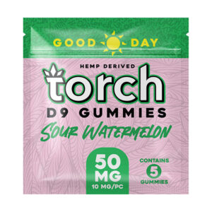 torch d9 50mg 5ct gummies sour watermelon