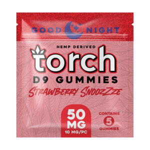 torch d9 50mg 5ct gummies srtrawberry snooze