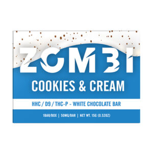 zombi mini chocolate bar hhc d9 thcp 50mg cookies cream