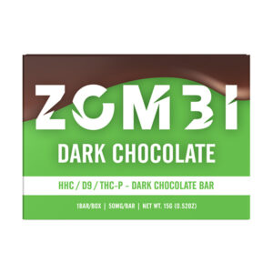 zombi mini chocolate bar hhc d9 thcp 50mg dark chocolate