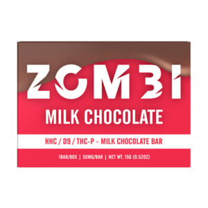 zombi mini chocolate bar hhc d9 thcp 50mg milk chocolate