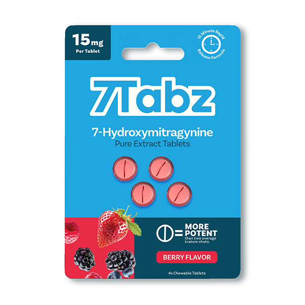 7tabz 7 hydroxy tablets 4ct berry front
