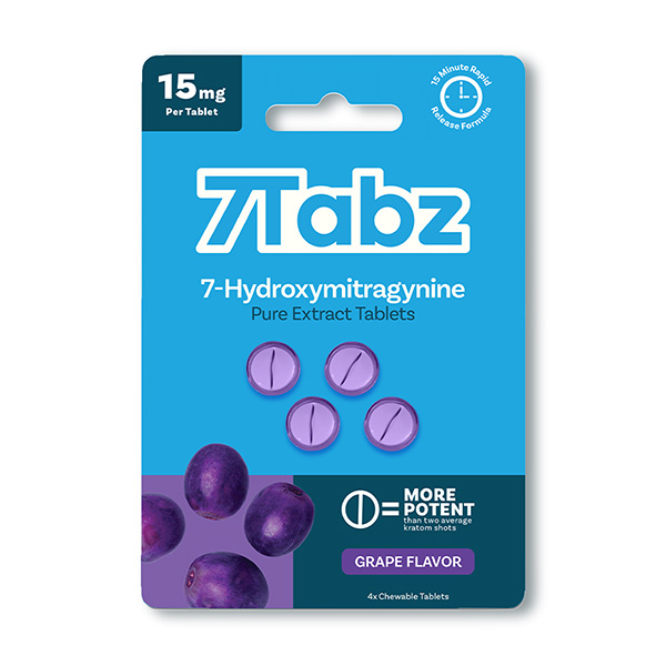 7tabz 7 hydroxy tablets 4ct grape front