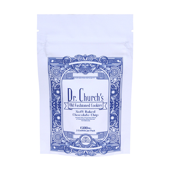 dr churchs old fashioned cookies 600mg 2ct chocolate chip