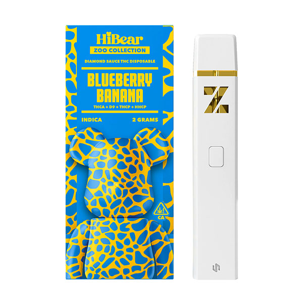 hibear zoo collection 2g disposable blueberry banana