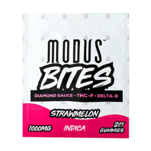 modus bites 1000mg 2ct gummies strawmelon