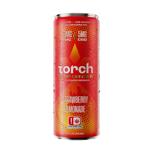 torch-drinks-strawberry-lemonade-seltzer-single torch thc seltzer & iced tea | (15mg) 12oz.
