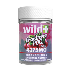 wild thcp d9 thcx 4375mg gummies cranberry pog