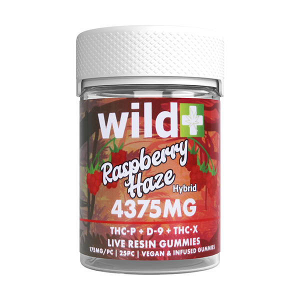 wild thcp d9 thcx 4375mg gummies raspberry haze