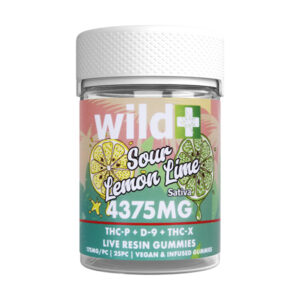 wild thcp d9 thcx 4375mg gummies sour lemon lime