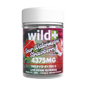 wild thcp d9 thcx 4375mg gummies sour watermelon strawberry