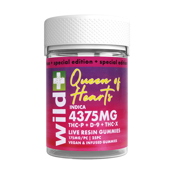 wild thcp d9 thcx 4375mg gummies special edition queen of hearts