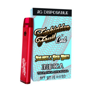 cali forbidden fruit 2g disposable jealousy x kush mints