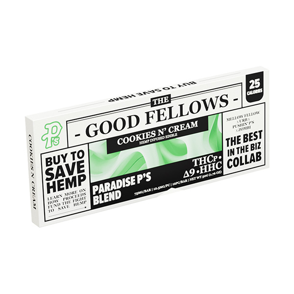 good fellows 250mg chocolate bar paradise cookies n cream