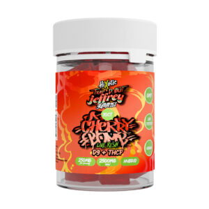 hixotic trapd out jeffrey d9 thcp 2500mg gummies cherry bomb