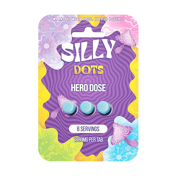 purple silly dots 1800mg hero dose