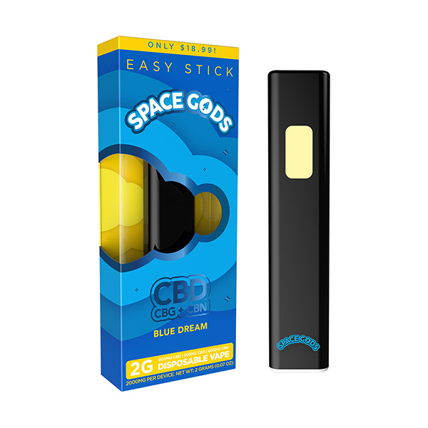 space gods easy stick cbd blend 2g disposable blue dream