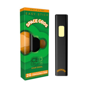 space gods easy stick cbd blend 2g disposable sour diesel