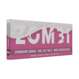 zombi chocolate bar 300mg strawberry crunch