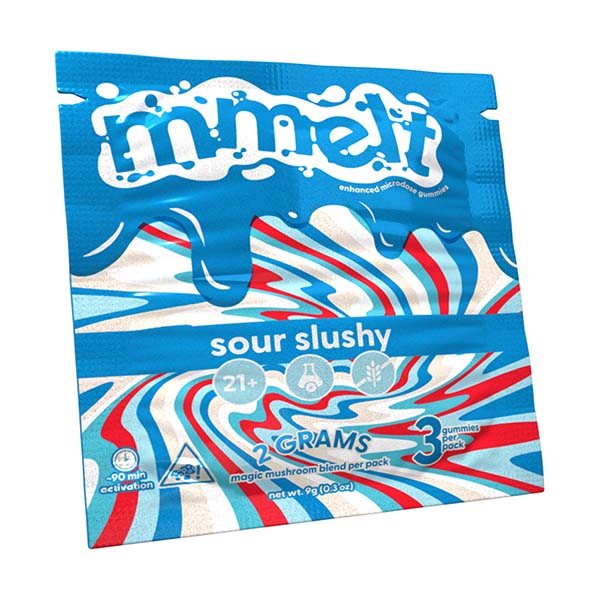 mmelt-magic-mushroom-gummies-2g-3ct-sour-slushy mmelt magic mushroom gummies 2g 3ct sour slushy