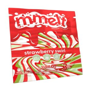 mmelt magic mushroom gummies 2g 3ct strawberry swirl