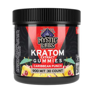 mystic labs kratom gummies 30ct caribbean punch