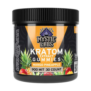 mystic labs kratom gummies 30ct mango pineapple