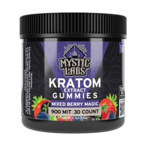 mystic labs kratom gummies 30ct mixed berry magic