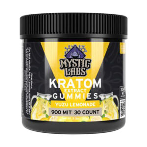 mystic labs kratom gummies 30ct yuzu lemonade