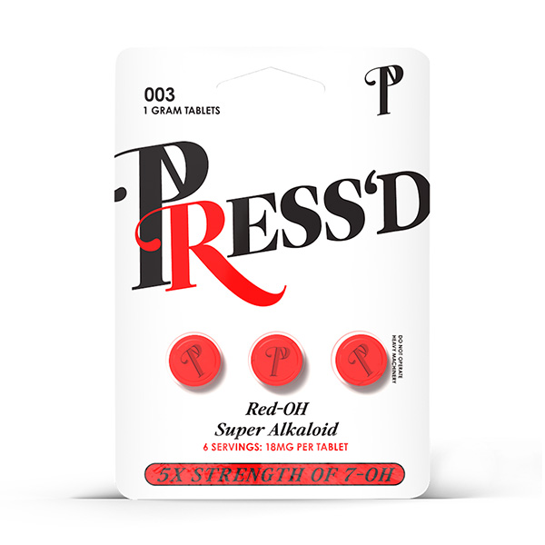 pressd red oh kratom tablets 3ct
