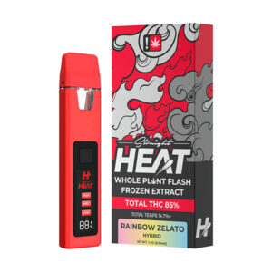 straight heat 1g disposable rainbow zelato