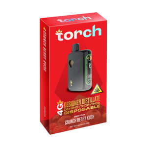 torch designer distillate 4g disposable crunch berry kush